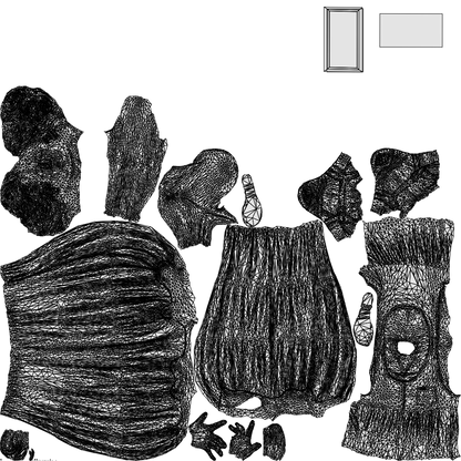 3D people model woman casual standing, scanned human for 3ds Max rendering, wireframe top-down view