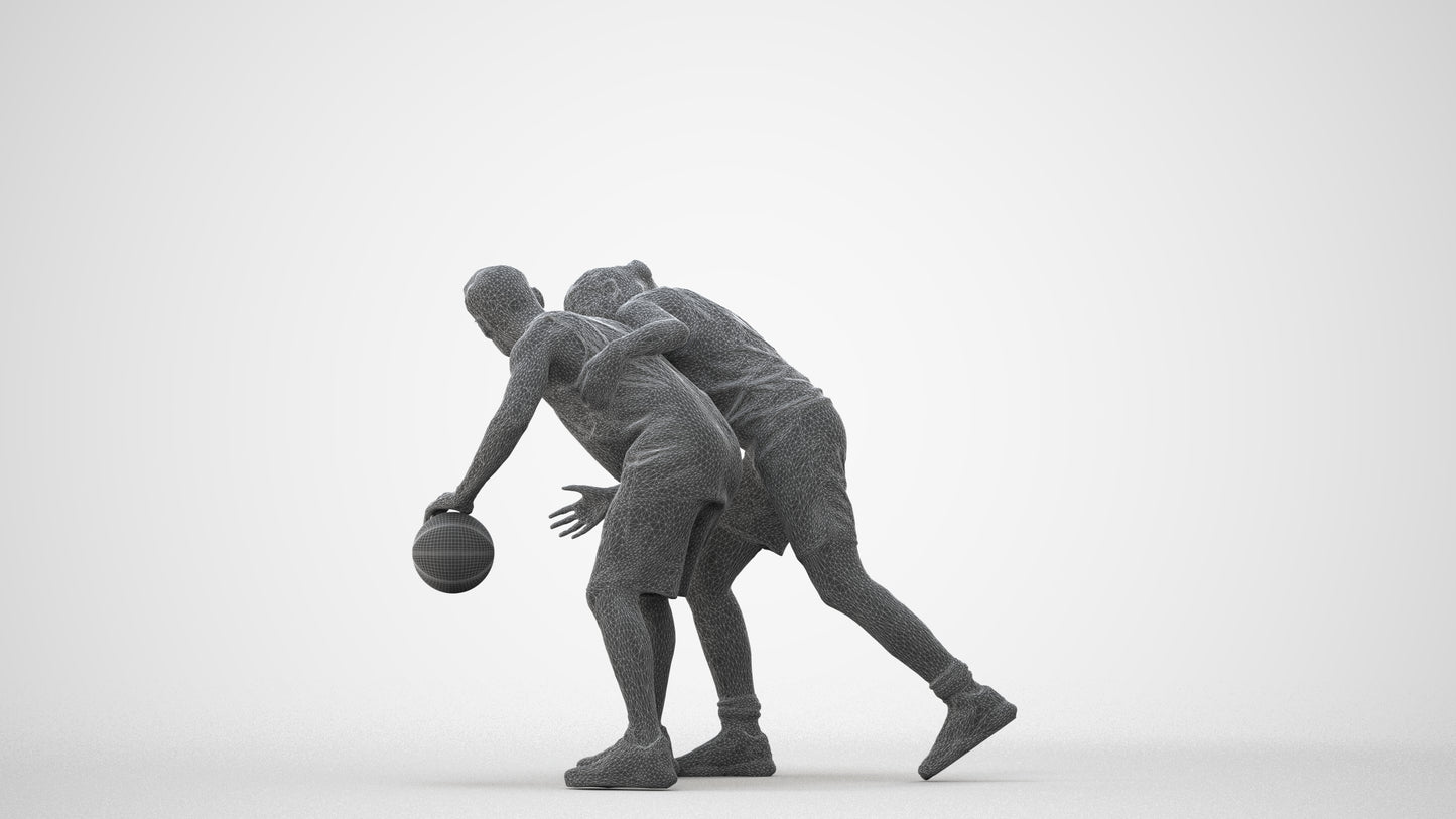 3D scanned man sport, photorealistic archviz people for Enscape and SketchUp, square thumbnail