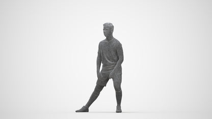 realistic 3D people boy sport, render-ready for V-Ray and Corona, FBX OBJ, wireframe back view