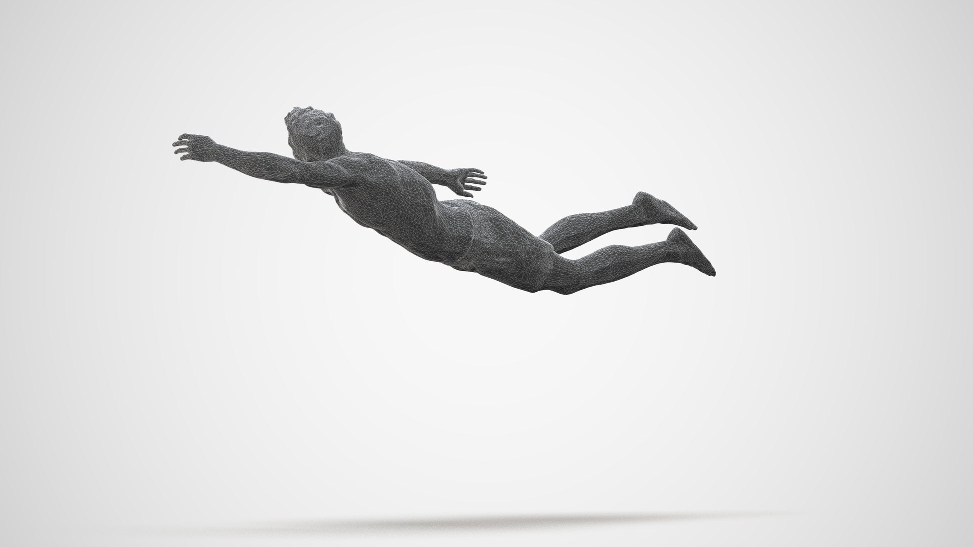realistic 3D people man sport pool, render-ready for V-Ray and Corona, FBX OBJ, square thumbnail