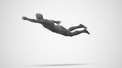 realistic 3D people man sport pool, render-ready for V-Ray and Corona, FBX OBJ, square thumbnail