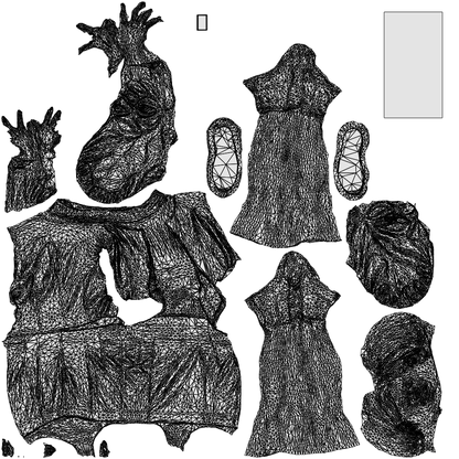 photogrammetry 3D woman casual standing, realistic human model archviz FBX, wireframe top-down view