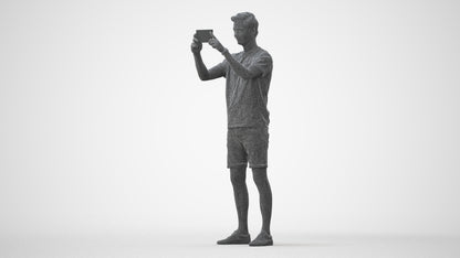 realistic 3D people man casual standing, render-ready for V-Ray and Corona, FBX OBJ, square thumbnail