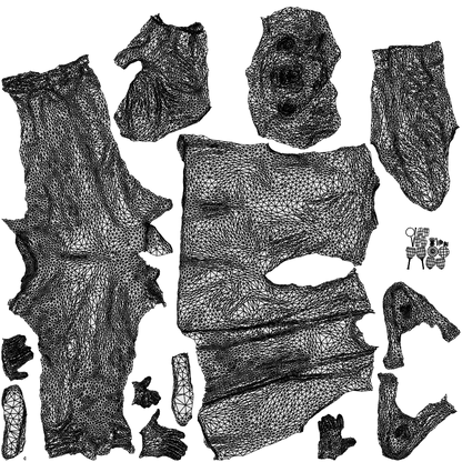 scanned 3D man formal formalaffairs, photogrammetry people for Enscape and V-Ray, wireframe top-down view