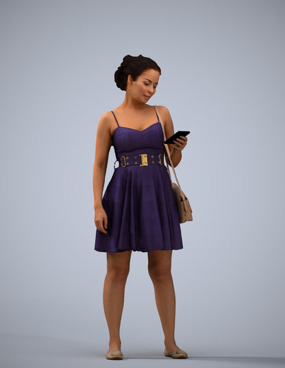 scanned 3D woman formal formalaffairs, photogrammetry people for Enscape and V-Ray