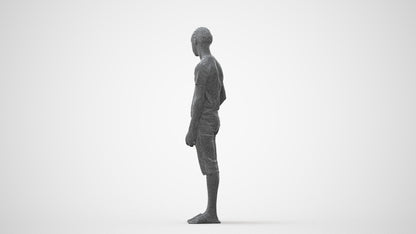 photogrammetry 3D boy casual kids, realistic human model archviz FBX, square thumbnail