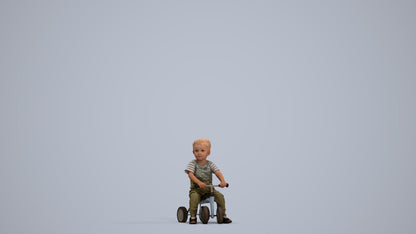 realistic 3D people boy casual kids, render-ready for V-Ray and Corona, FBX OBJ, standing pose render