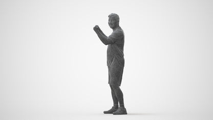 photogrammetry 3D man sport, realistic human model archviz FBX, square thumbnail