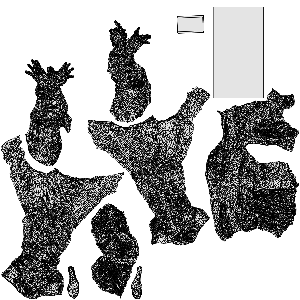 scanned 3D woman casual sitting, photogrammetry people for Enscape and V-Ray, wireframe top-down view