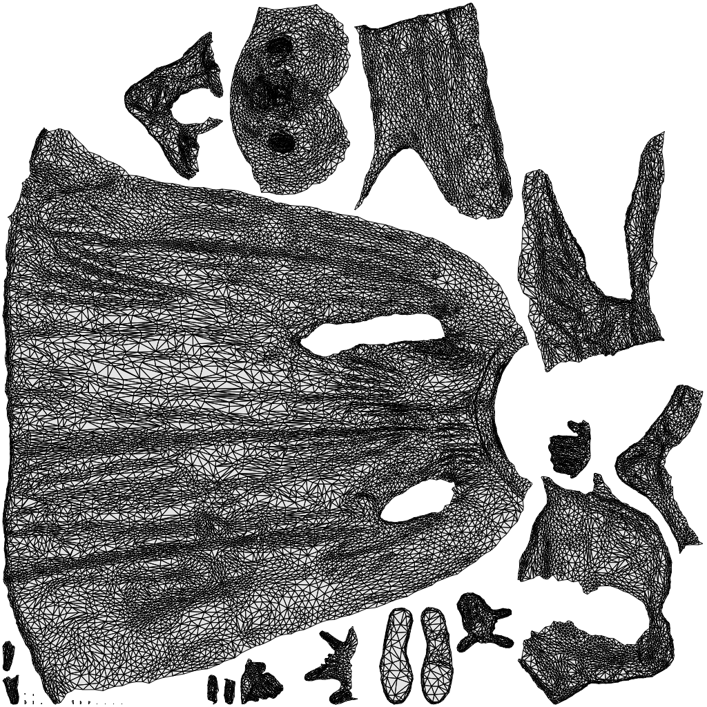 scanned 3D man walking, photogrammetry people for Enscape and V-Ray, wireframe top-down view