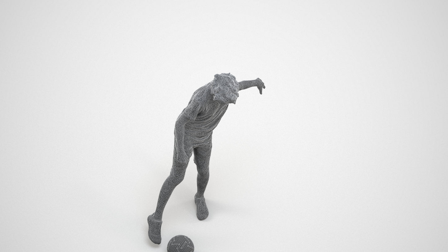 realistic 3D boy sport kids, scanned archviz people for Blender and 3ds Max, wireframe three-quarter view