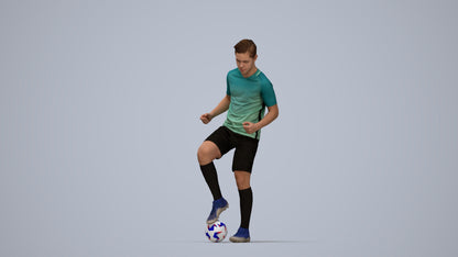 scanned 3D man sport, photogrammetry people for Enscape and V-Ray, top-down view render