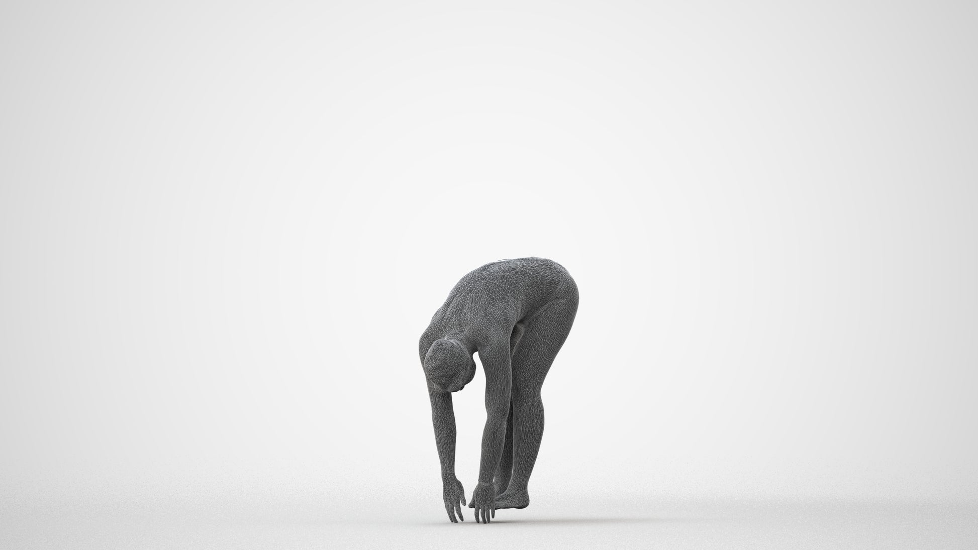 photogrammetry 3D woman sport pool, realistic human model archviz FBX, square thumbnail