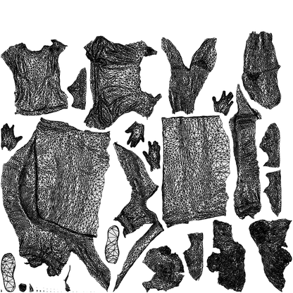 scanned 3D woman hospitality, photogrammetry people for Enscape and V-Ray, wireframe top-down view