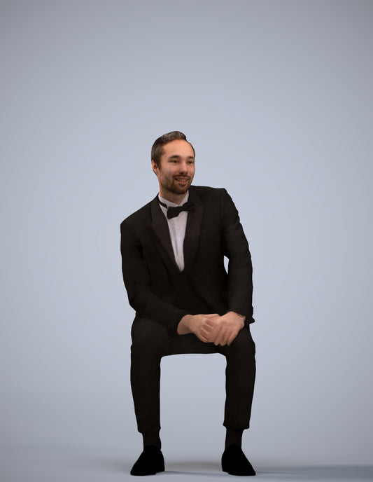 realistic 3D people man formal formalaffairs, render-ready for V-Ray and Corona, FBX OBJ