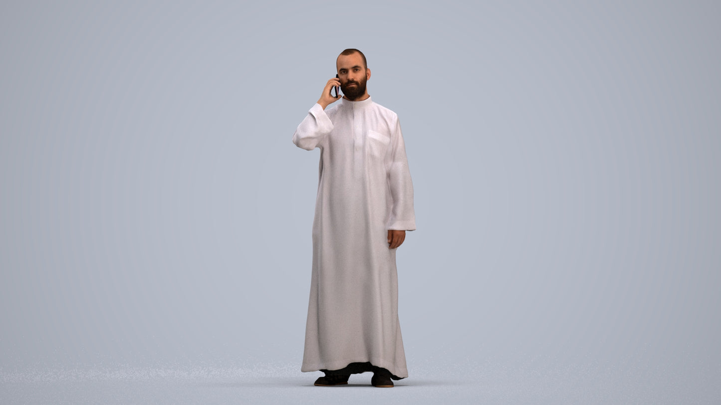 realistic 3D human man standing, archviz people FBX OBJ for Blender, standing pose render