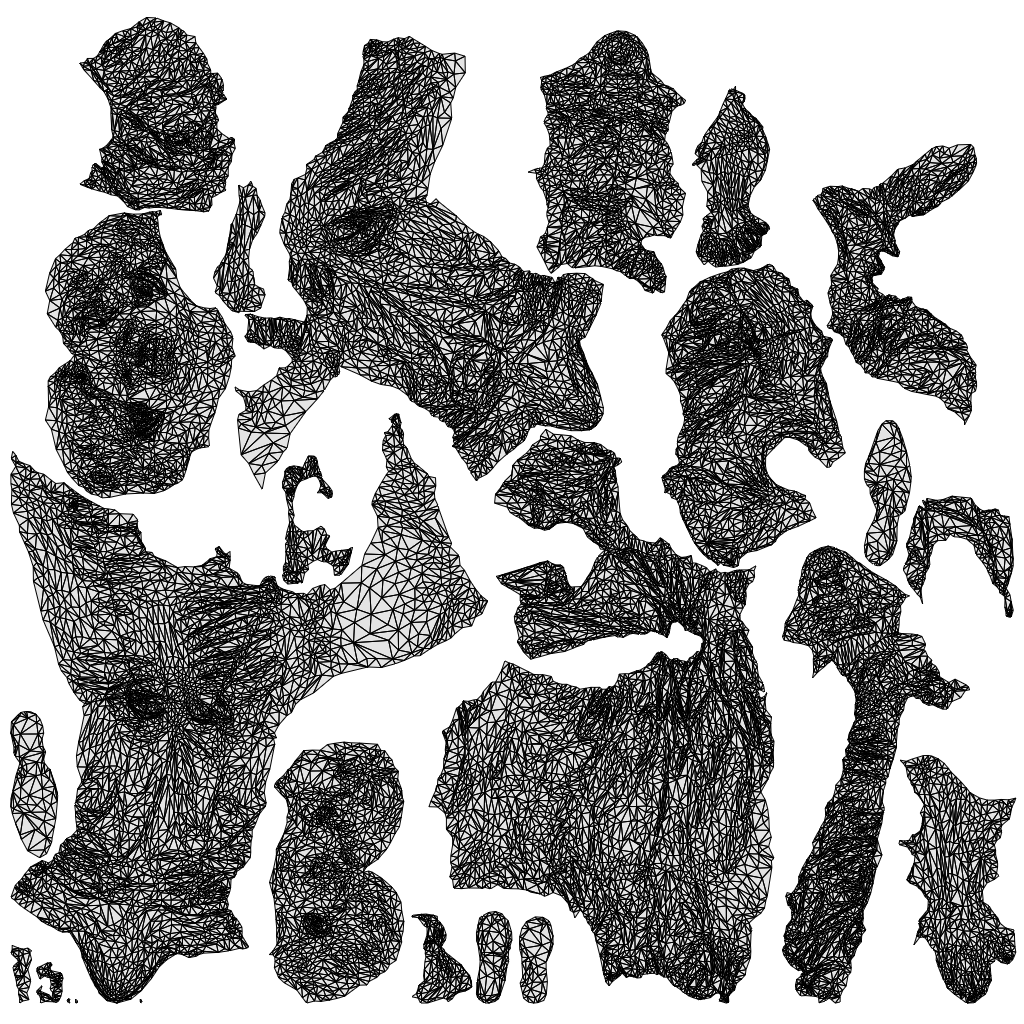3D people model boy casual kids, scanned human for 3ds Max rendering, wireframe top-down view