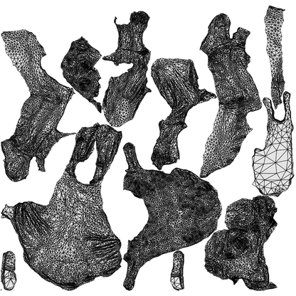 3D people model man casual sitting, scanned human for 3ds Max rendering, wireframe top-down view