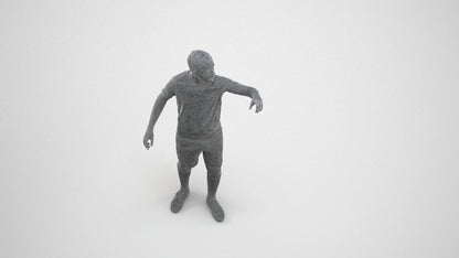 realistic 3D boy sport, scanned archviz people for Blender and 3ds Max, wireframe three-quarter view