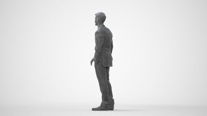 realistic 3D man business, scanned archviz people for Blender and 3ds Max, square thumbnail