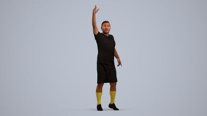 realistic 3D man sport, scanned archviz people for Blender and 3ds Max, standing pose render