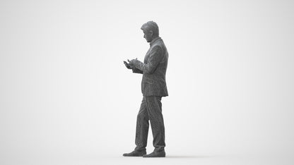 realistic 3D people man business, render-ready for V-Ray and Corona, FBX OBJ, square thumbnail