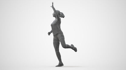 realistic 3D woman sport, scanned archviz people for Blender and 3ds Max, square thumbnail
