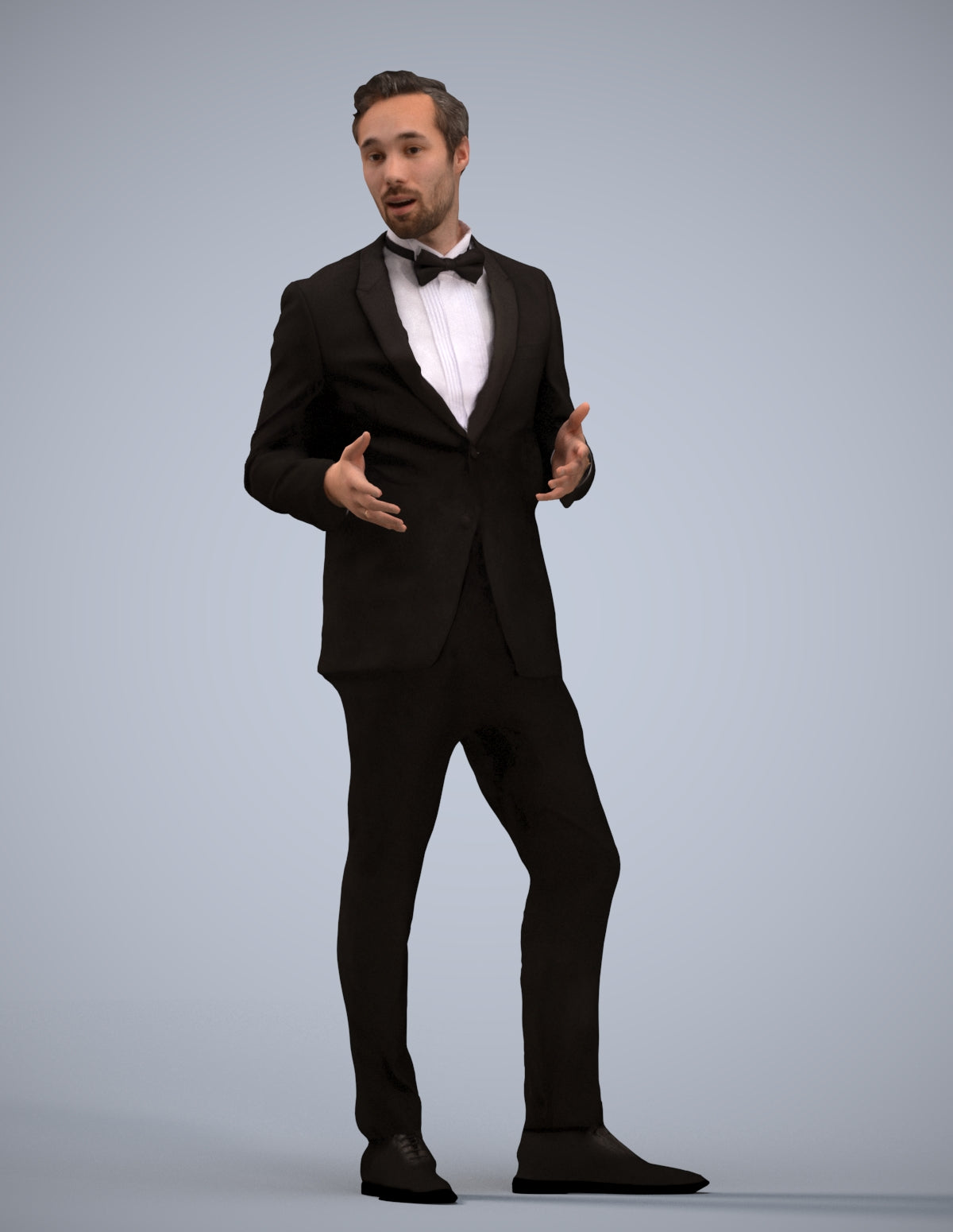 3D people model man formal formalaffairs, scanned human for 3ds Max rendering