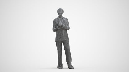 realistic 3D people senior woman business, render-ready for V-Ray and Corona, FBX OBJ, three-quarter front view render