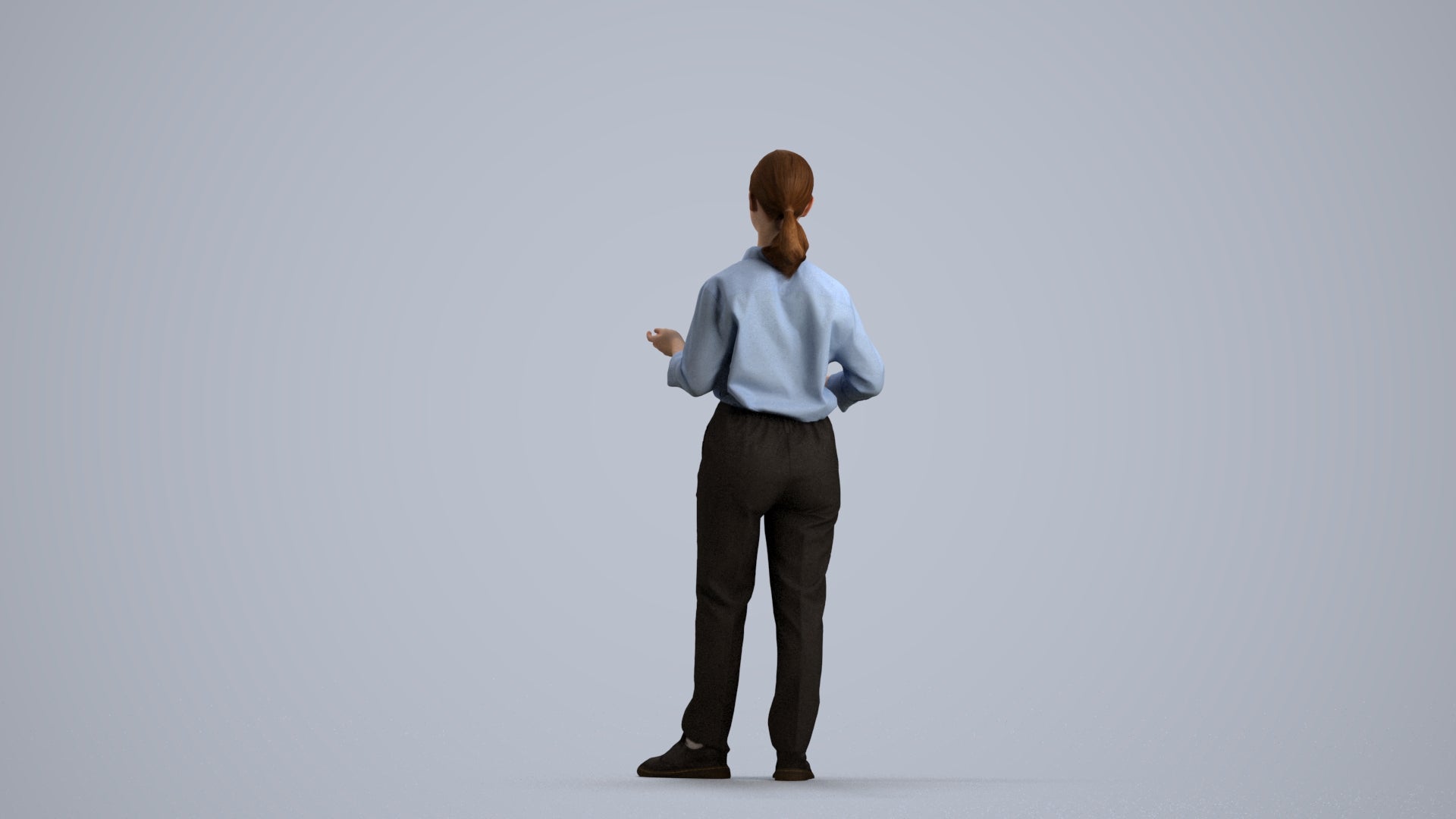 realistic 3D people girl kids, render-ready for V-Ray and Corona, FBX OBJ, front view render