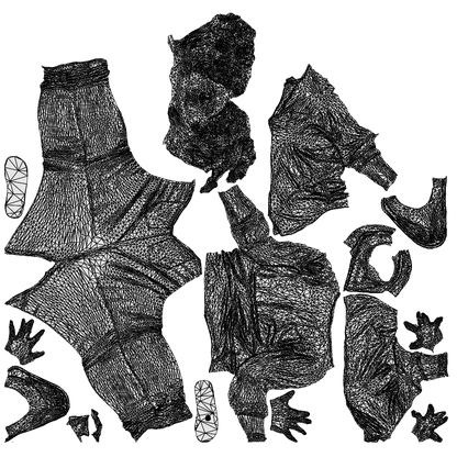 photogrammetry 3D woman casual standing, realistic human model archviz FBX, wireframe top-down view