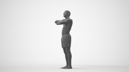 realistic 3D people man pool, render-ready for V-Ray and Corona, FBX OBJ, square thumbnail