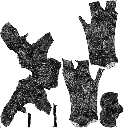 photogrammetry 3D boy kids, realistic human model archviz FBX, wireframe top-down view