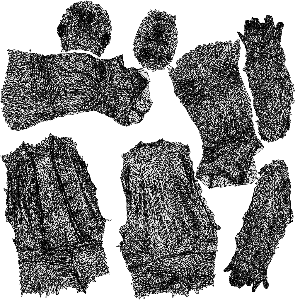 realistic 3D human man casual walking, archviz people FBX OBJ for Blender, wireframe top-down view