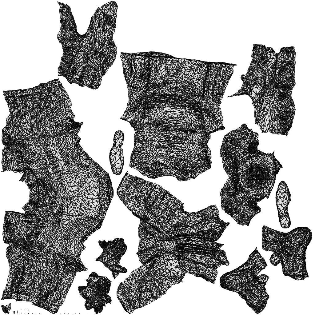 realistic 3D man business, scanned archviz people for Blender and 3ds Max, wireframe top-down view