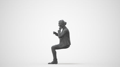 3D scanned woman business, photorealistic archviz people for Enscape and SketchUp, square thumbnail