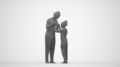 photogrammetry 3D girl mix, realistic human model archviz FBX, wireframe back view