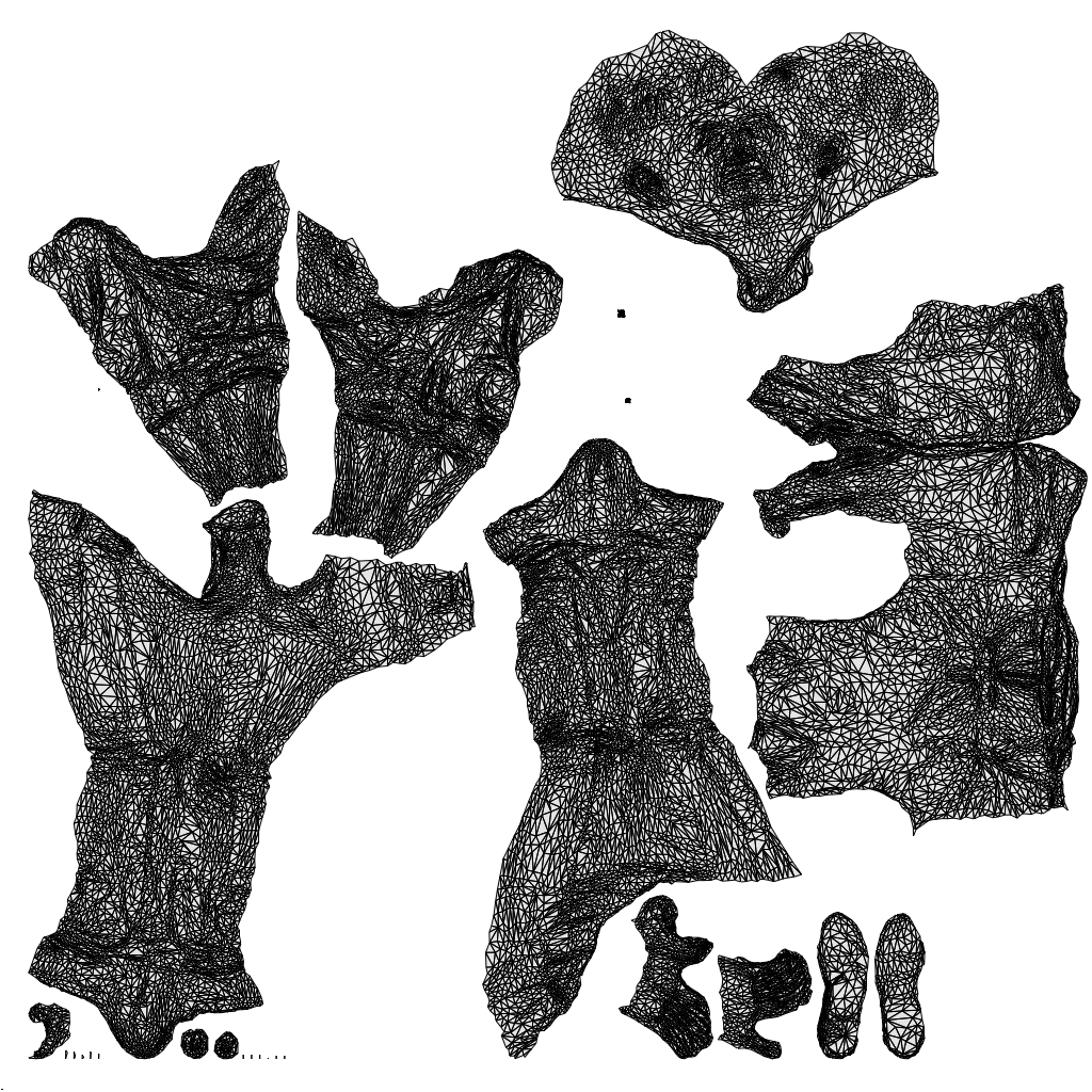 3D scanned man cycling casual, photorealistic archviz people for Enscape and SketchUp, wireframe top-down view