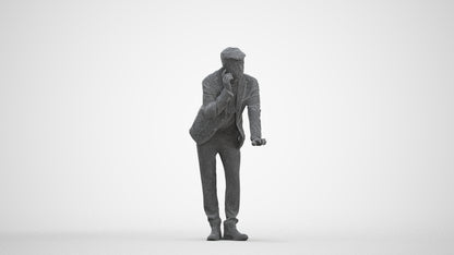 realistic 3D man business, scanned archviz people for Blender and 3ds Max, three-quarter front view render