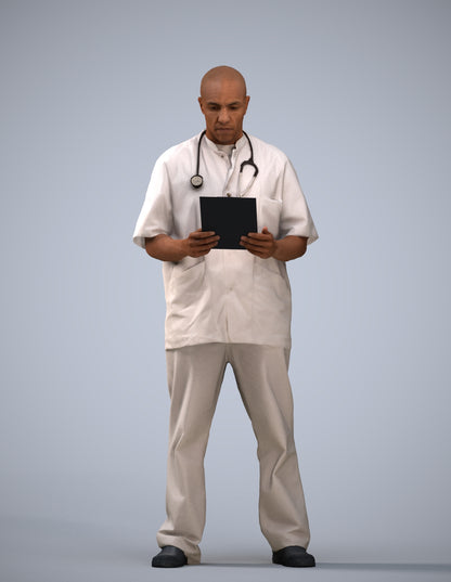 3D people model man medical, scanned human for 3ds Max rendering