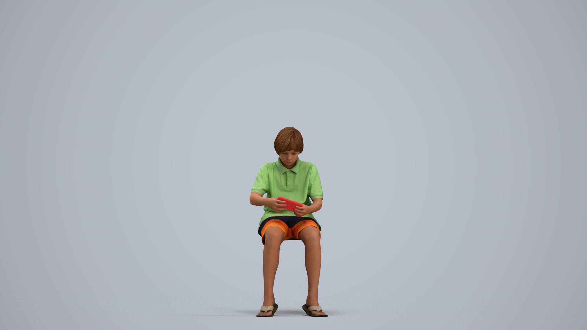 photogrammetry 3D boy kids, realistic human model archviz FBX, standing pose render