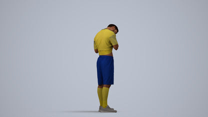 realistic 3D people man sport, render-ready for V-Ray and Corona, FBX OBJ, side view render