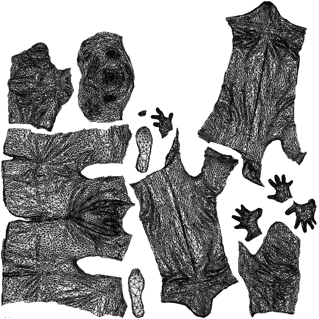 3D human model man business, photogrammetry scanned person for archviz, wireframe top-down view