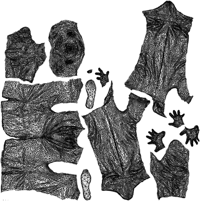 3D human model man business, photogrammetry scanned person for archviz, wireframe top-down view