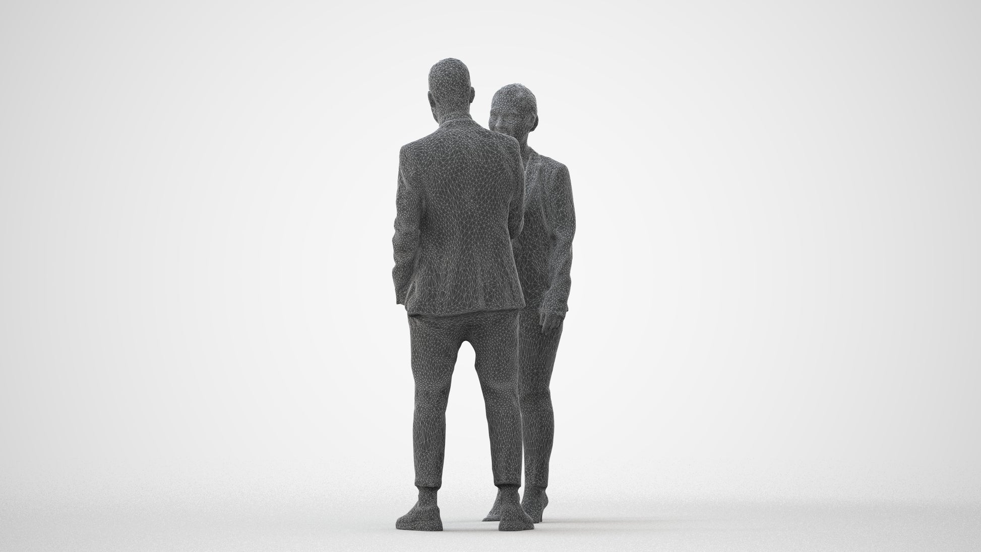 realistic 3D woman business, scanned archviz people for Blender and 3ds Max, square thumbnail