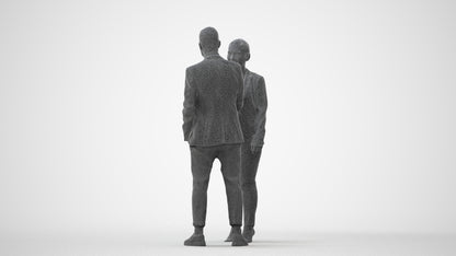 realistic 3D woman business, scanned archviz people for Blender and 3ds Max, square thumbnail