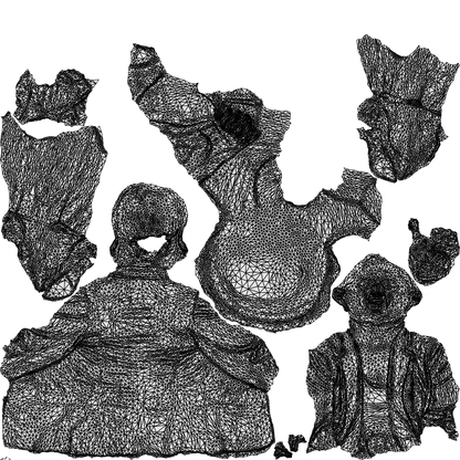 realistic 3D people woman business, render-ready for V-Ray and Corona, FBX OBJ, wireframe top-down view
