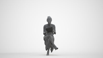 scanned 3D woman formal formalaffairs, photogrammetry people for Enscape and V-Ray, three-quarter front view render