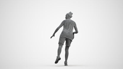 realistic 3D people woman sport, render-ready for V-Ray and Corona, FBX OBJ, wireframe front view