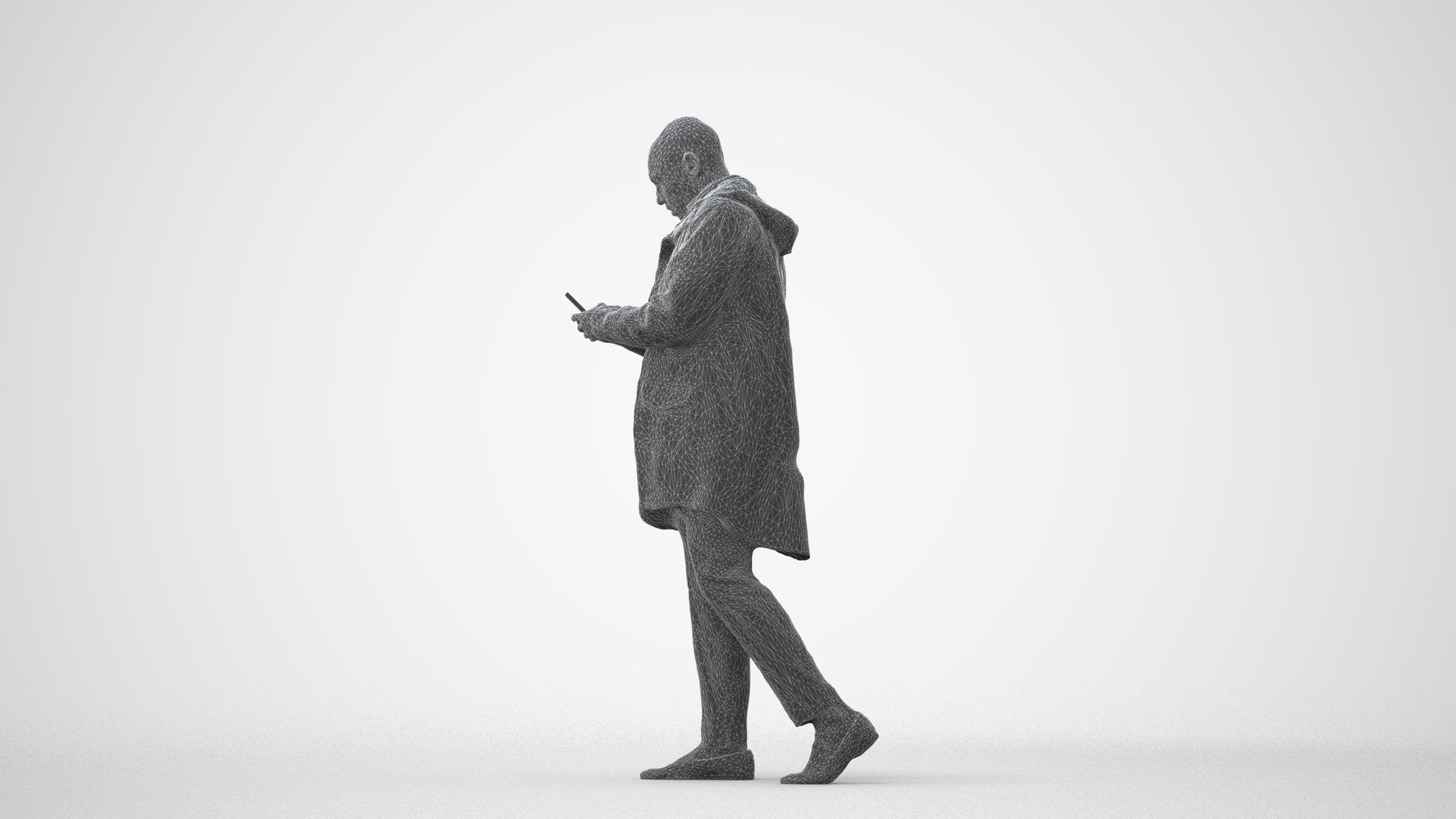 3D people model man business, scanned human for 3ds Max rendering, square thumbnail